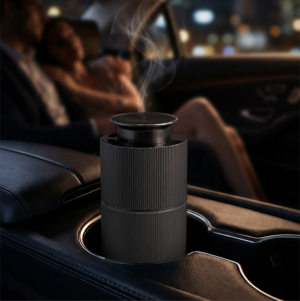 Car Scent Diffuser – Metallic Cup Holder Nebulizing