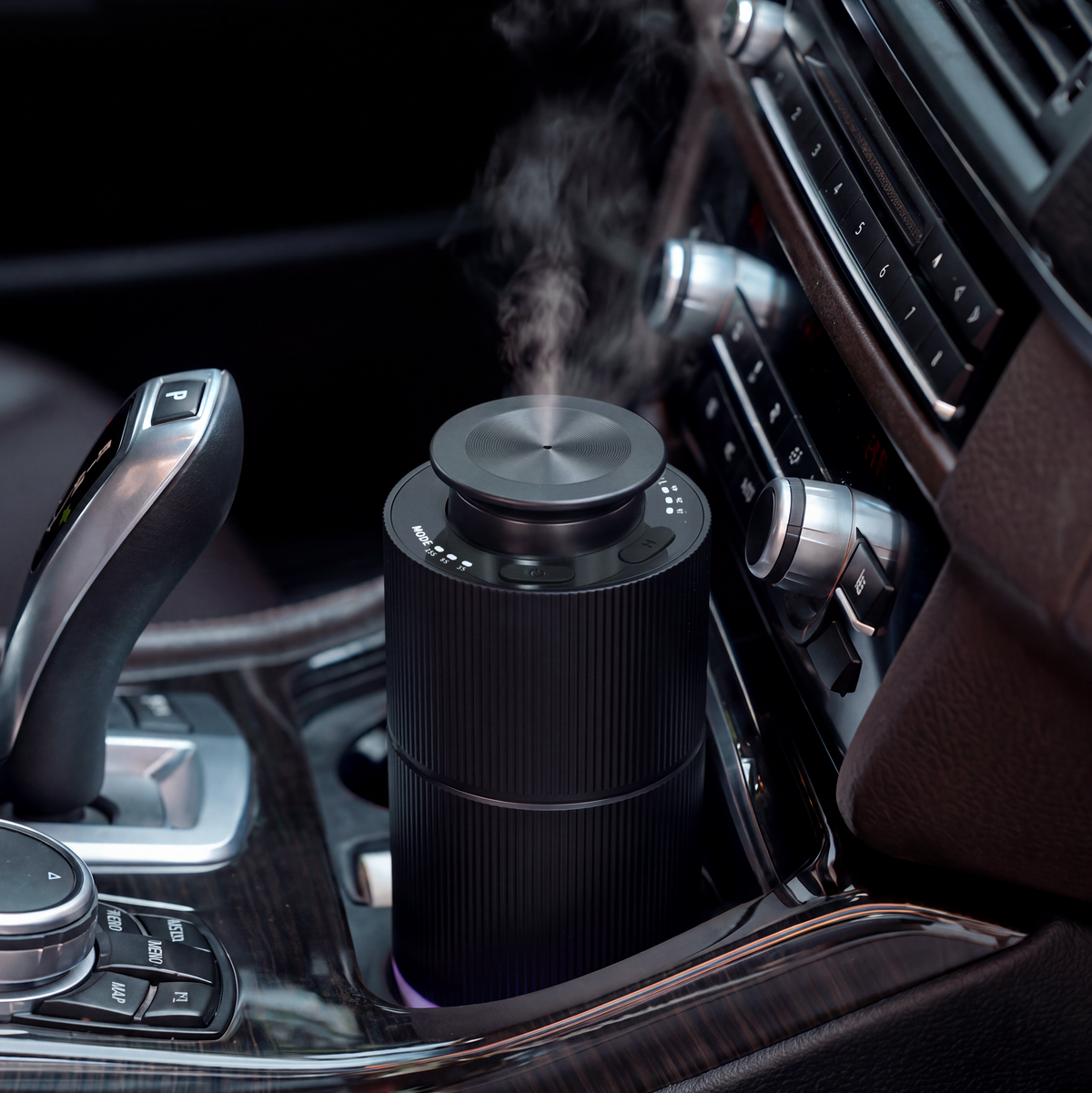Car Scent Diffuser – Metallic Cup Holder Nebulizing